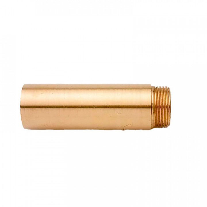 RALLONGE DE ROBINET POLI 1/2" x 5 cm LAITON