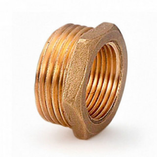 RÉDUCTEUR HEXAGONAL M-F 1/2" x 3/8" LAITON