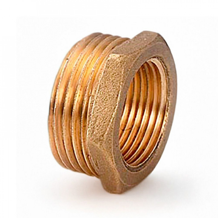 RÉDUCTEUR HEXAGONAL M-F 1/2" x 3/8" LAITON