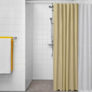 RIDEAU DE SALLE DE BAIN BASIC BEIGE 180 x 180 cm