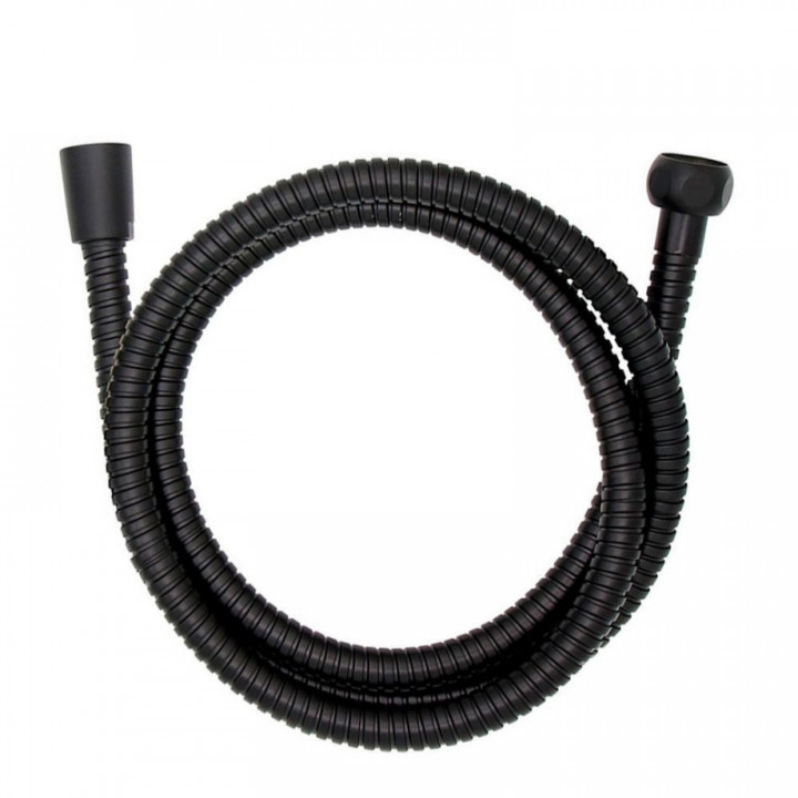 TUYAU DE DOUCHE INOX 150 cm NOIR