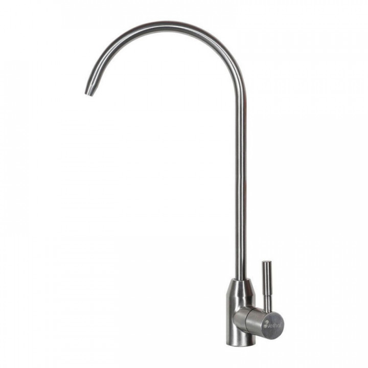 ROBINET D'OSMOSE 1 EAU, ARGENT BROSSÉ