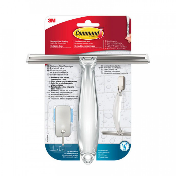 COMMAND NETTOYEUR D'ÉCRAN AVEC CROCHET EN ACIER INOXYDABLE,