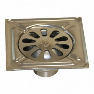 DRAIN DE TERRASSE EN ACIER INOXYDABLE, MARINE, 10 x 10 cm