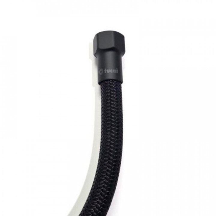 TUYAU FLEXIBLE NOIR 40 cm DE HAUTEUR - HAUTEUR 3/8 po