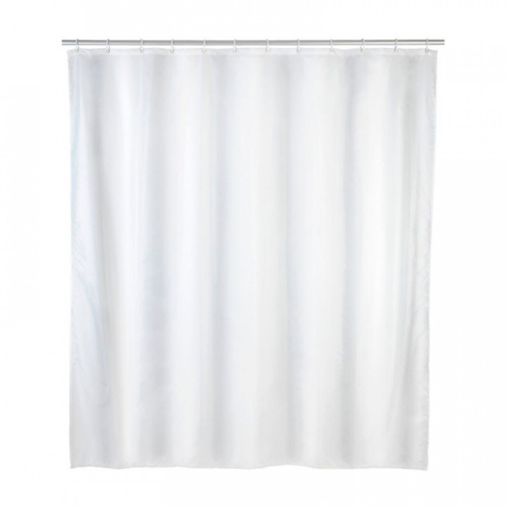 RIDEAU DE DOUCHE EN PEVA, BLANC, 120 x 200 cm