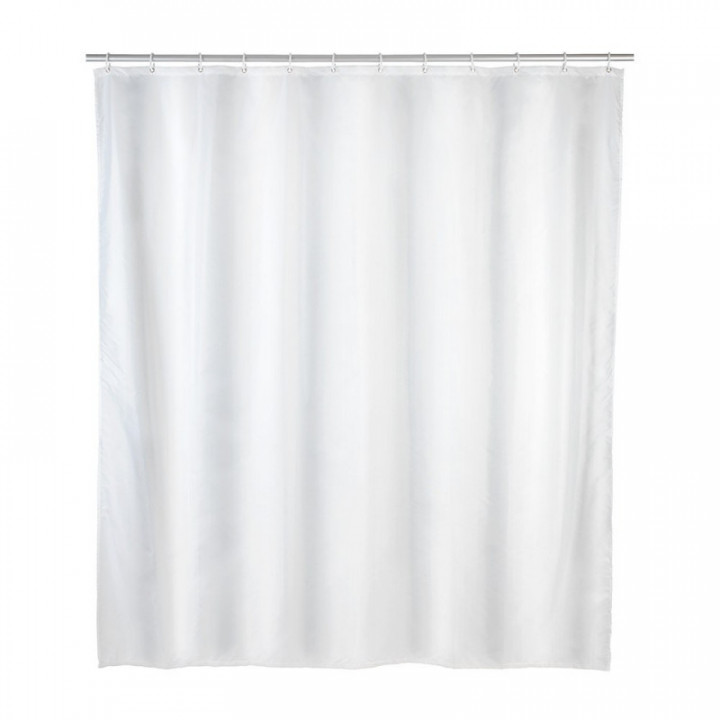RIDEAU DE DOUCHE EN POLYESTER, BLANC, 180 x 200 cm