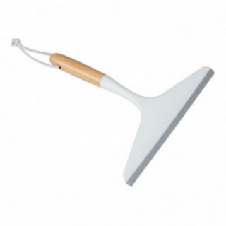 RACLETTE POUR DOUCHE ET CARRELAGE AVEC CROCHET, BLANC ET BAM