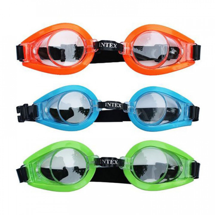 LUNETTES DE NATATION, COULEURS ASSORTIES