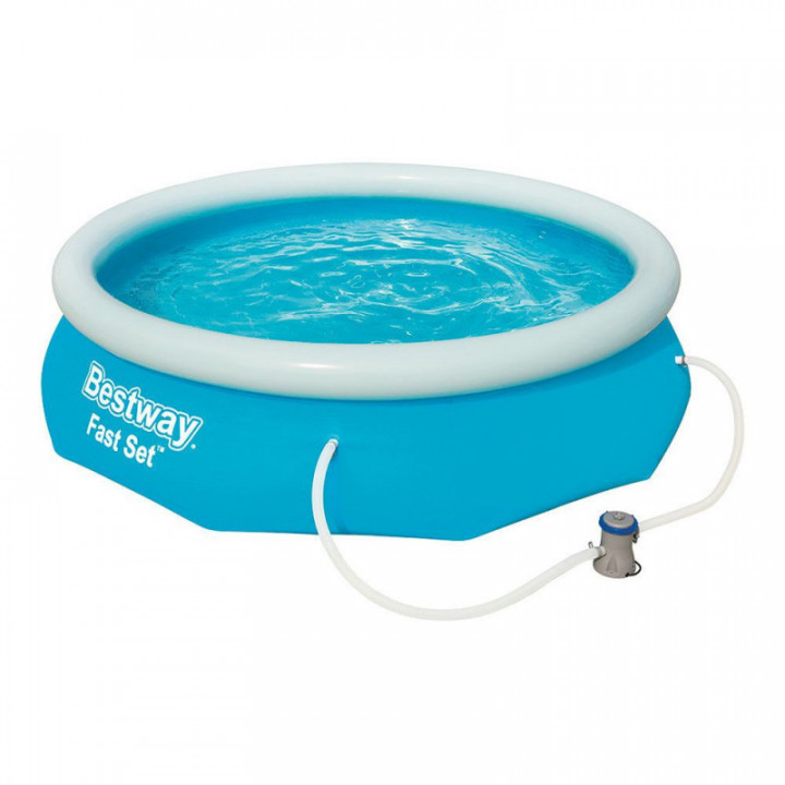 PISCINE GONFLABLE RONDE FAST SET, AVEC POMPE DE FILTRATION,