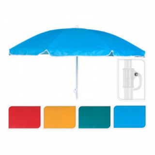 PARASOL DE PLAGE Ø142x160cm. COULEURS ASSORTIES