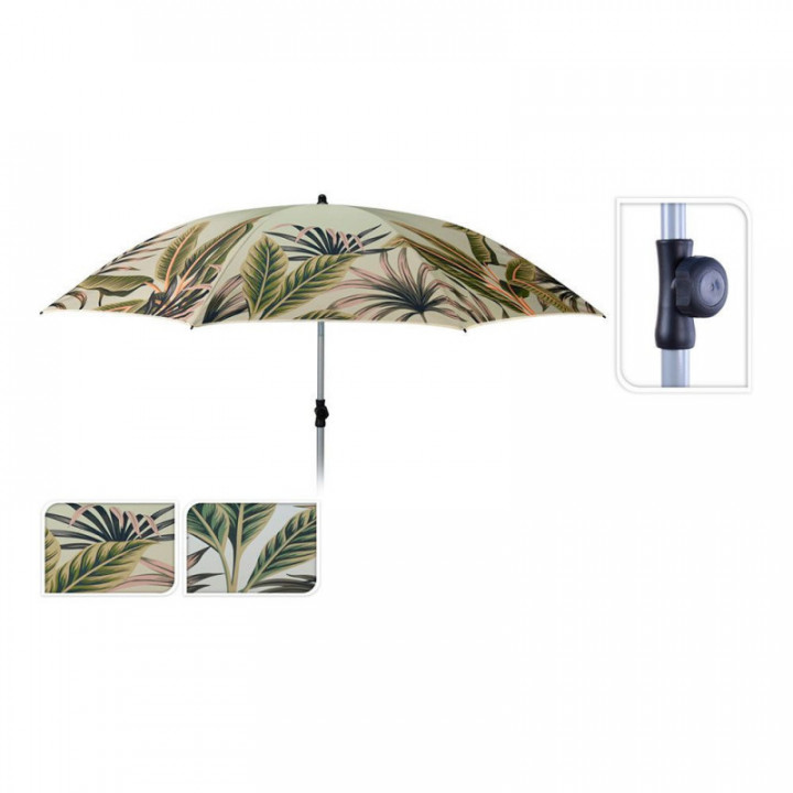 PARASOL PLAGE. MODEL MANDALA. MODÈLES ASSORTIS Ø200x215cm