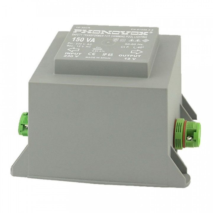 TRANSFORMATEUR DE PISCINE 150VA 230/12V 50-60Hz IP-65 CONNEX