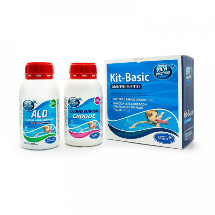 KIT D'ENTRETIEN DE BASE POUR PETITES PISCINES, 500 g DE CHLO