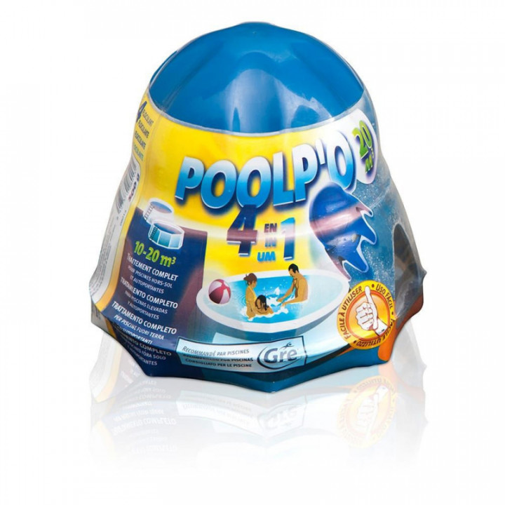 TRAITEMENT POUR PISCINES AMOVIBLES POOLP'O 10 - 20 m³ DE 500
