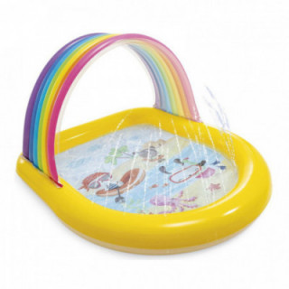 PISCINE GONFLABLE POUR ENFANTS, MODÈLE ARC-EN-CIEL, AVEC ARR