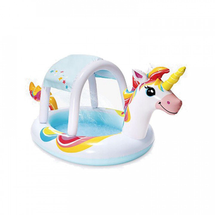 PISCINE GONFLABLE POUR ENFANTS EN FORME DE LICORNE AVEC ARRO
