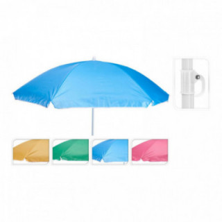PARASOL DE PLAGE, COULEURS ASSORTIES, Ø150 x 160 cm