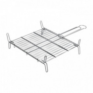 GRILLE DOUBLE EN ZINC, 40 x 40 cm