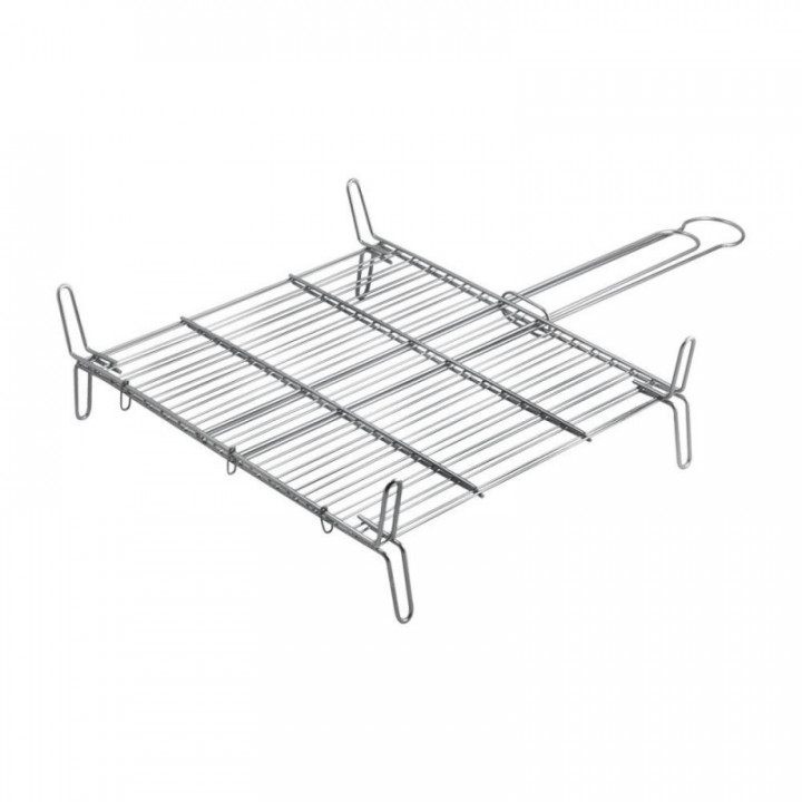 GRILLE DOUBLE EN ZINC, 40 x 40 cm