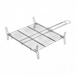 GRILLE DOUBLE EN ZINC, 45 x 45 cm