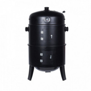 BARBECUE TYPE BARIL POUR FUMER COULEUR NOIRE Ø47 x 78 cm