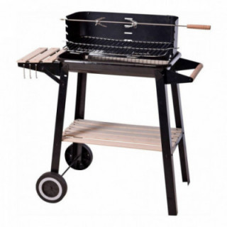 BARBECUE RECTANGULAIRE AU CHARBON DE BOIS 54 x 34 x 86,5 cm