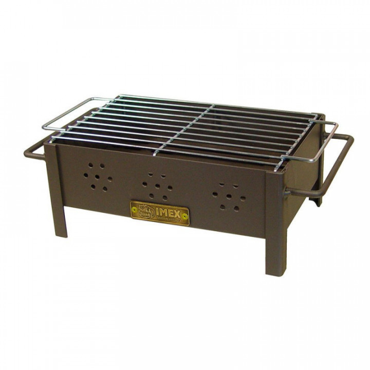 BARBECUE DE TABLE AVEC GRILLE ZINGUÉE, 31 x 21 x 14 cm