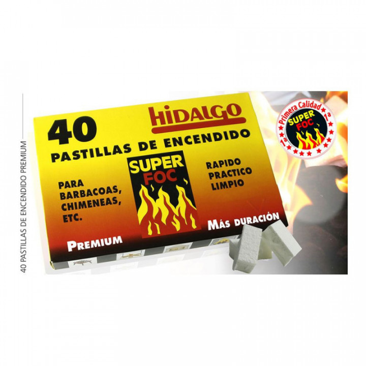 COMPRIMÉS D'ALLUMAGE, 40 unités