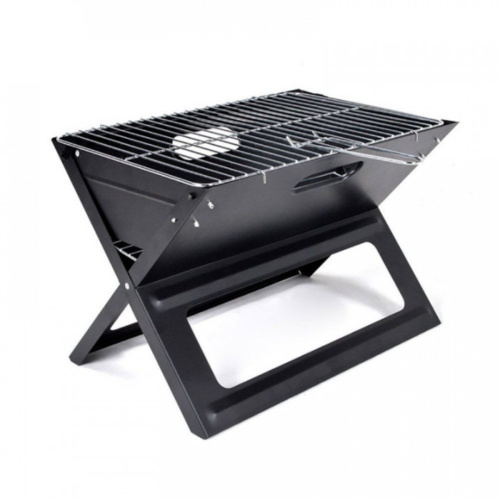 BARBECUE PLIABLE AU CHARBON DE BOIS, 45 x 30 x 35 cm