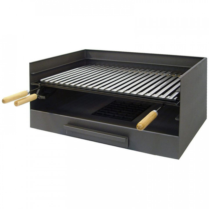 TIROIR AVEC GRILLE EN ACIER INOXYDABLE 61 x 40 x 32 cm