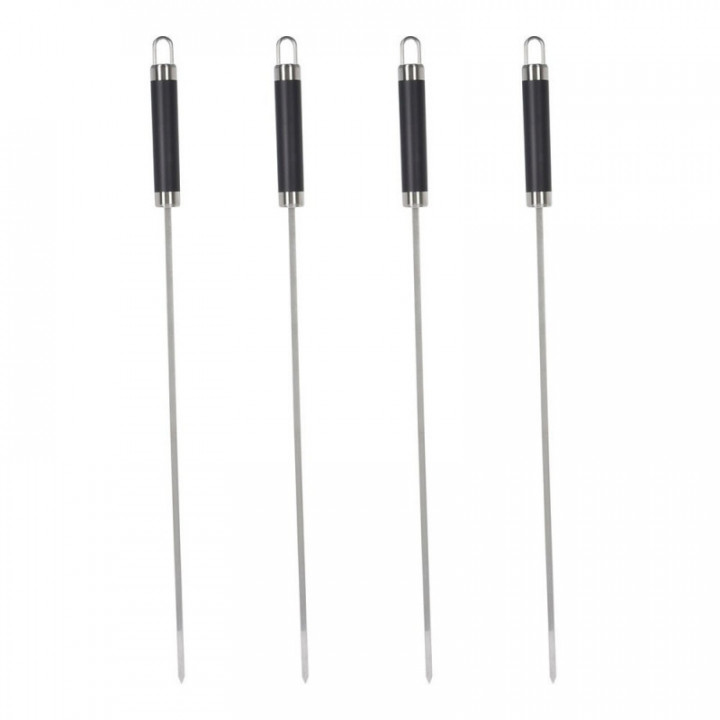 BROCHETTES DE BARBECUE EN ACIER INOXYDABLE, 46,5 cm, 4 unité
