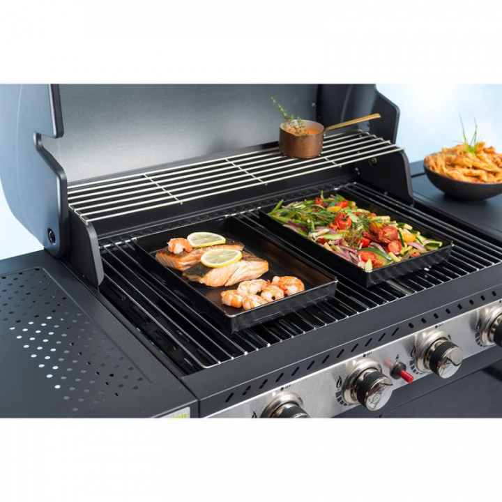 PLATEAU DE CUISSON RÉUTILISABLE POUR BARBECUE 28 x 18 x 3 cm