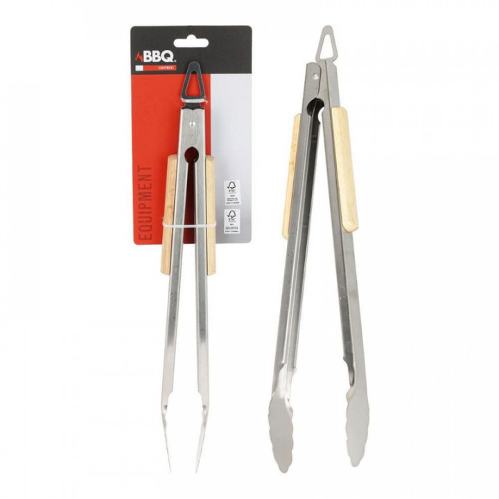 PINCES POUR BARBECUE EN ACIER INOXYDABLE, 37,5 cm