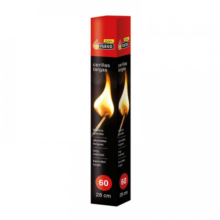 OKFUEGO ALLUMETTES LONGUES 28 cm, 60 PIÈCES
