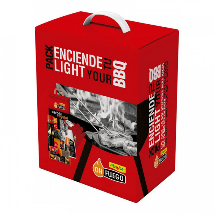 PACK ALLUMEZ VOTRE BARBECUE, OK FUEGO, 28,5 x 19 x 35,5 cm