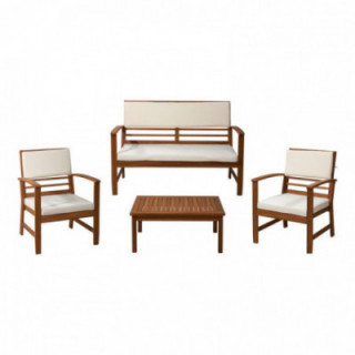 ENSEMBLE DE JARDIN EN BOIS D'ACACIA, 4 PIÈCES