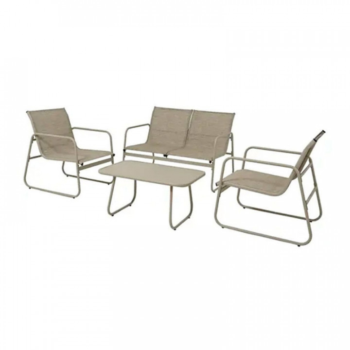 ENSEMBLE DE JARDIN BEIGE 4 PIÈCES, MODÈLE BOGOTA