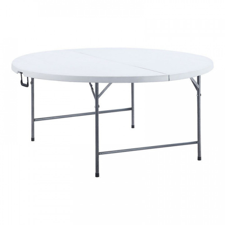 TABLE RONDE PLIANTE, 180 x 74 cm