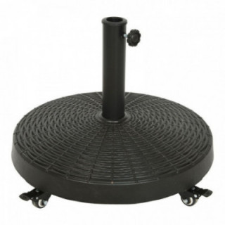 BASE DE PARASOL AVEC ROUES COULEUR NOIR Ø52 cm