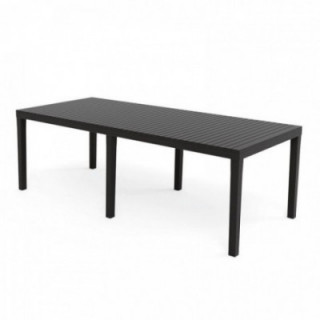 TABLE EXTENSIBLE INDO, COULEUR ANTHRACITE, POUR USAGE EXTÉRI