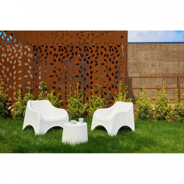 SALON DE JARDIN CLOUD 3 PIÈCES BLANC