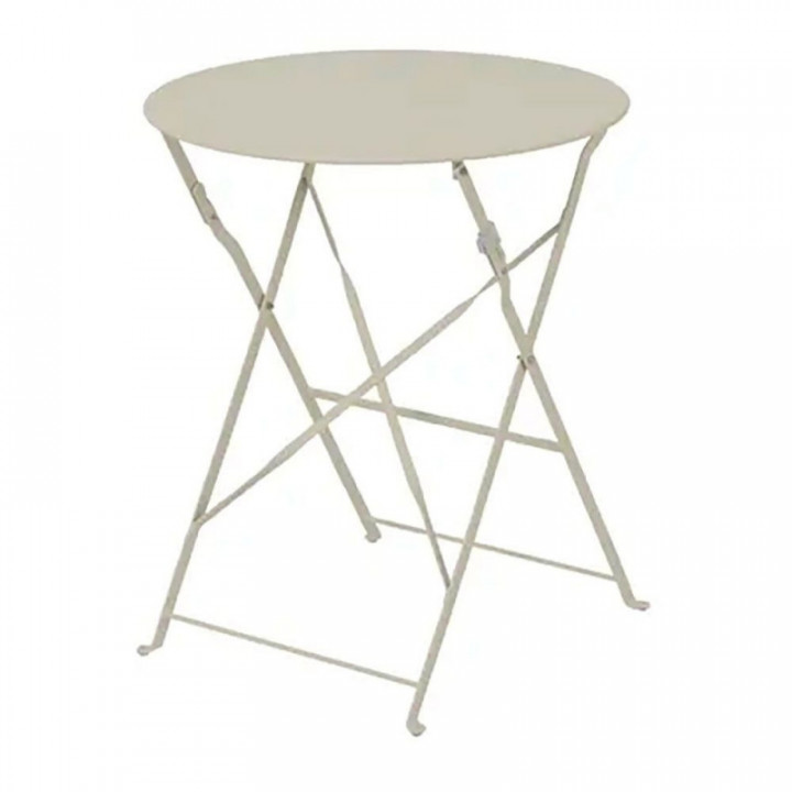 ENSEMBLE TABLE ET 2 CHAISES HELSINGBORG, PLIABLES, EN ACIER,