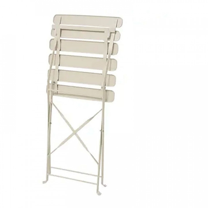 ENSEMBLE TABLE ET 2 CHAISES HELSINGBORG, PLIABLES, EN ACIER,