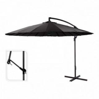 PARASOL EXCENTRIQUE ANTHRACITE 180 gr/m² HAUTEUR MAXIMALE 3