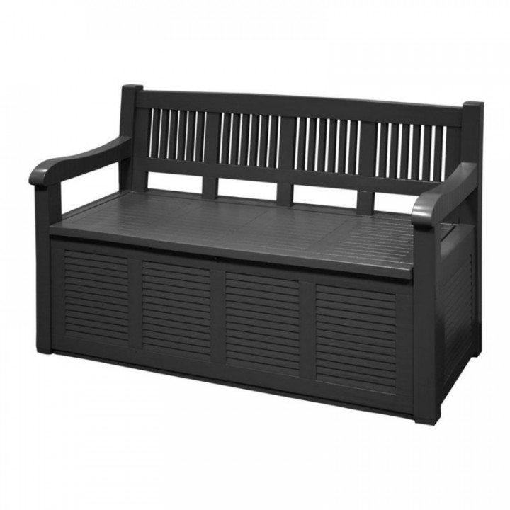BANC DE JARDIN AVEC TIROIR DE RANGEMENT 280 L COULEUR: GRIS