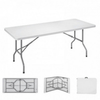TABLE PLIANTE 180 x 74 x 74 cm TUBE Ø22 x 1.0 mm