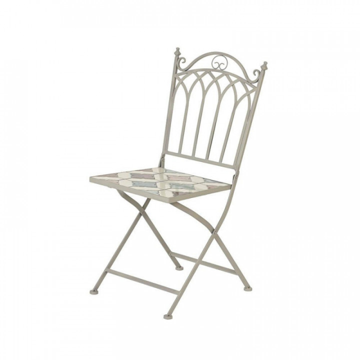 CHAISE DE BISTROT PLIANTE MARRAKECH EN MÉTAL/MOSAÏQUE POUR L