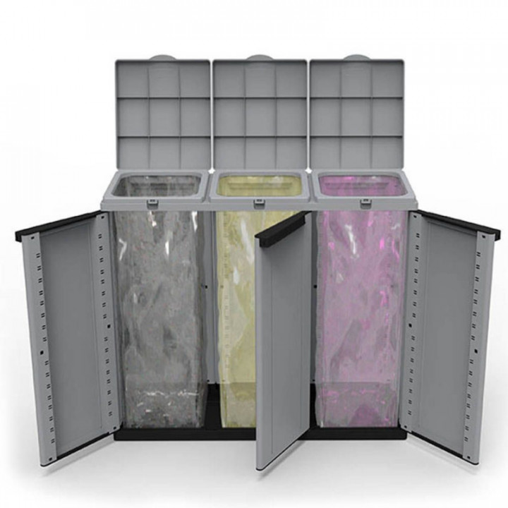 ARMOIRE ECOLINE 3 PORTES 102 x 39 x 88,7 cm