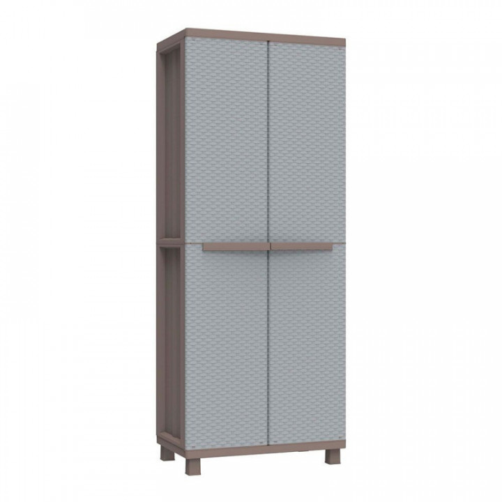 JRATTAN 369 ARMOIRE À BALAIS AVEC 3 ÉTAGÈRES